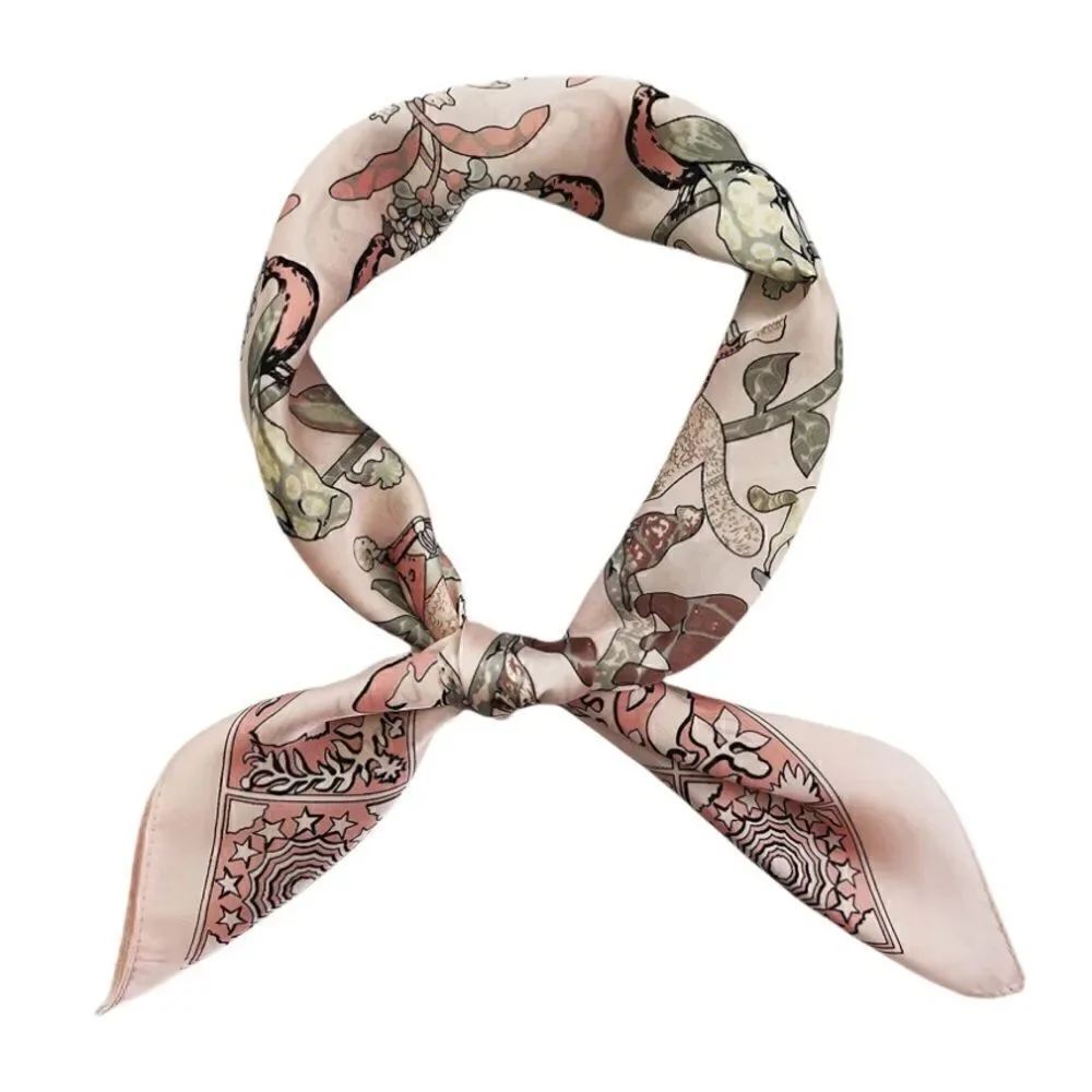 Pink Animals Silky Scarf